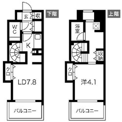 長堀橋駅 徒歩3分 3階の物件間取画像